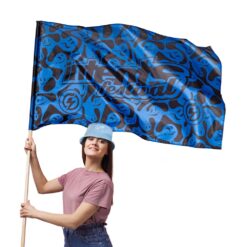 Intents Festival Flag - Smiley blue