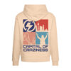 Capital Of Craziness Beige Hoodie