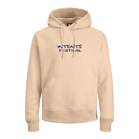 Capital Of Craziness Beige Hoodie - Image 2