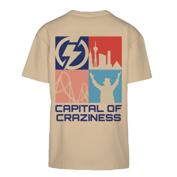 Capital Of Craziness Beige T-Shirt
